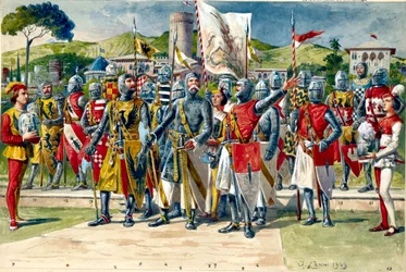 Leiders, ridders en soldaten van de Republiek Genua en haar vooraanstaande families, laatste kwart van de 13e eeuw